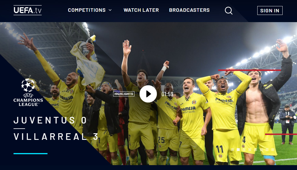 おすすめのサッカー配信サービス「UEFA.tv」
